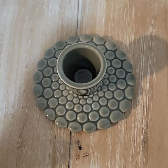 Dottir Nordic Design Pipanella candlestick bubble lines Blue Grey  Candle Holder - Picture 4 of 8